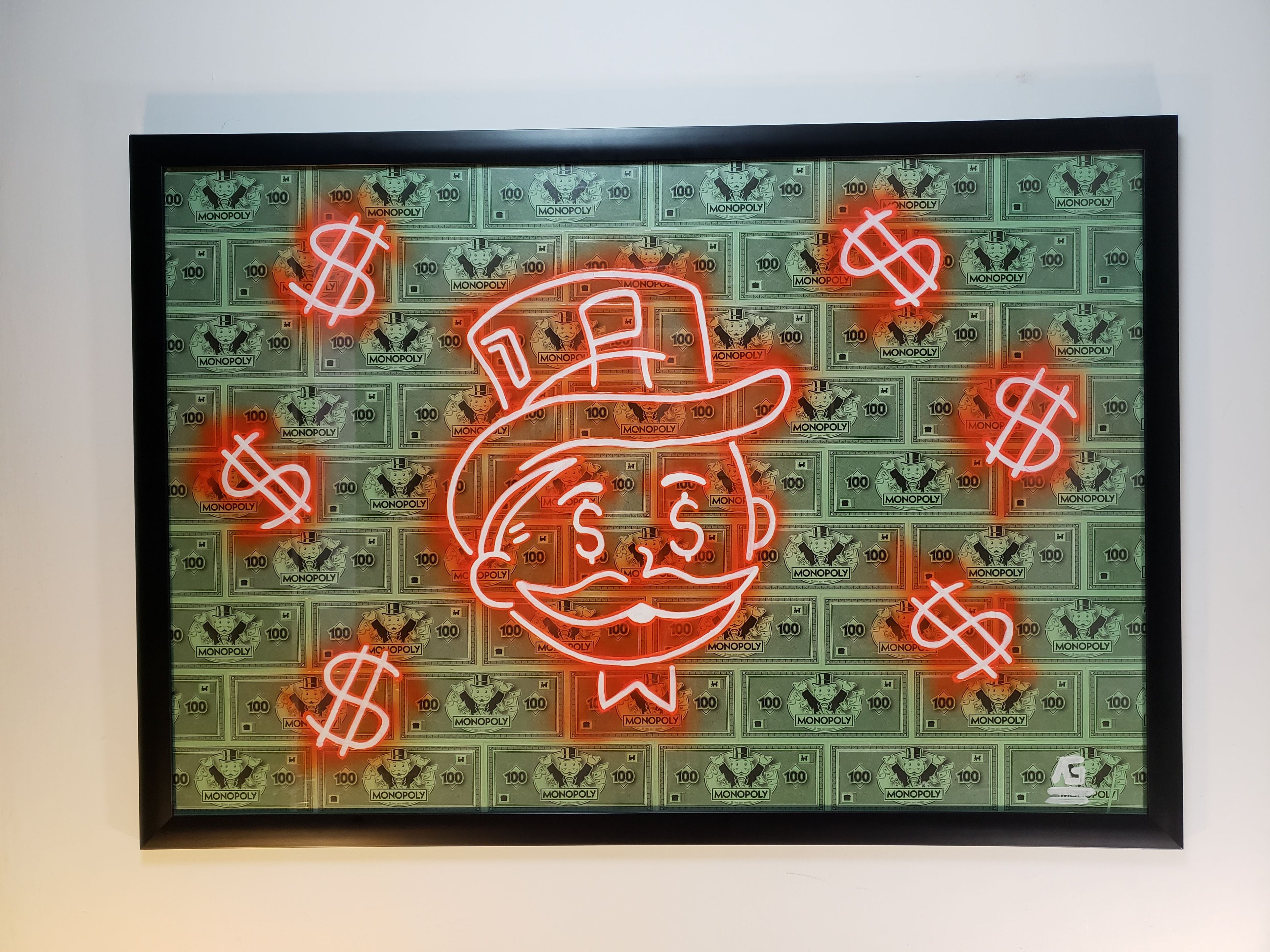 Cuadro Money Moves - Neón Monopoly