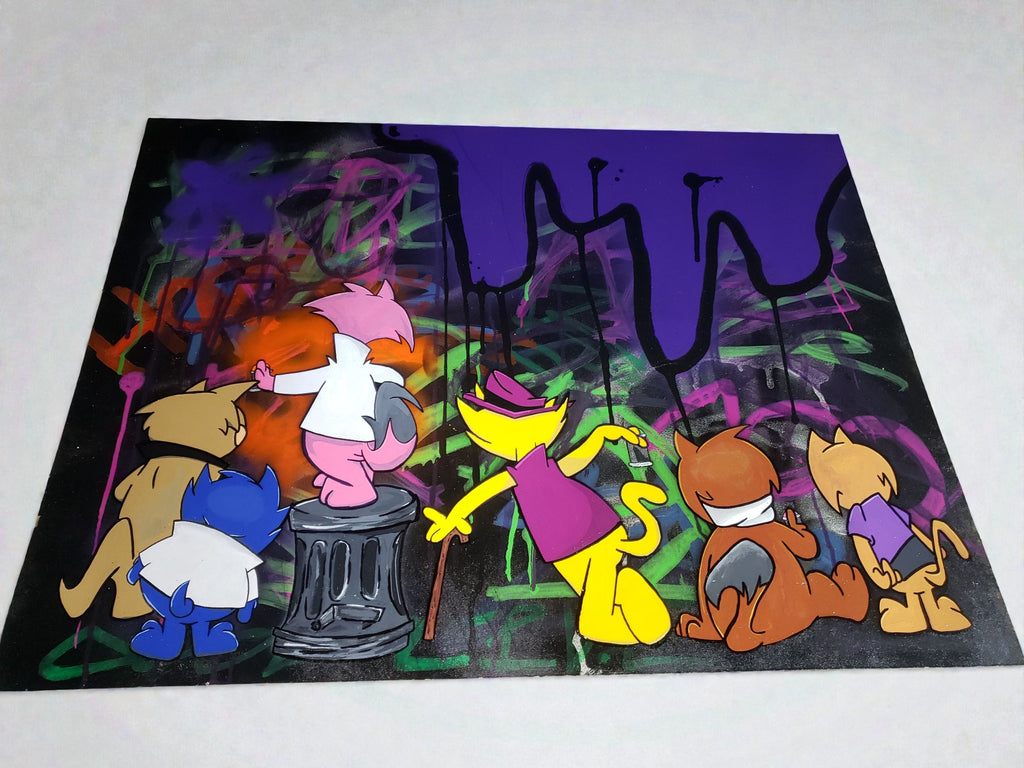 Cuadro Pandilla Urbano - Arte Graffiti